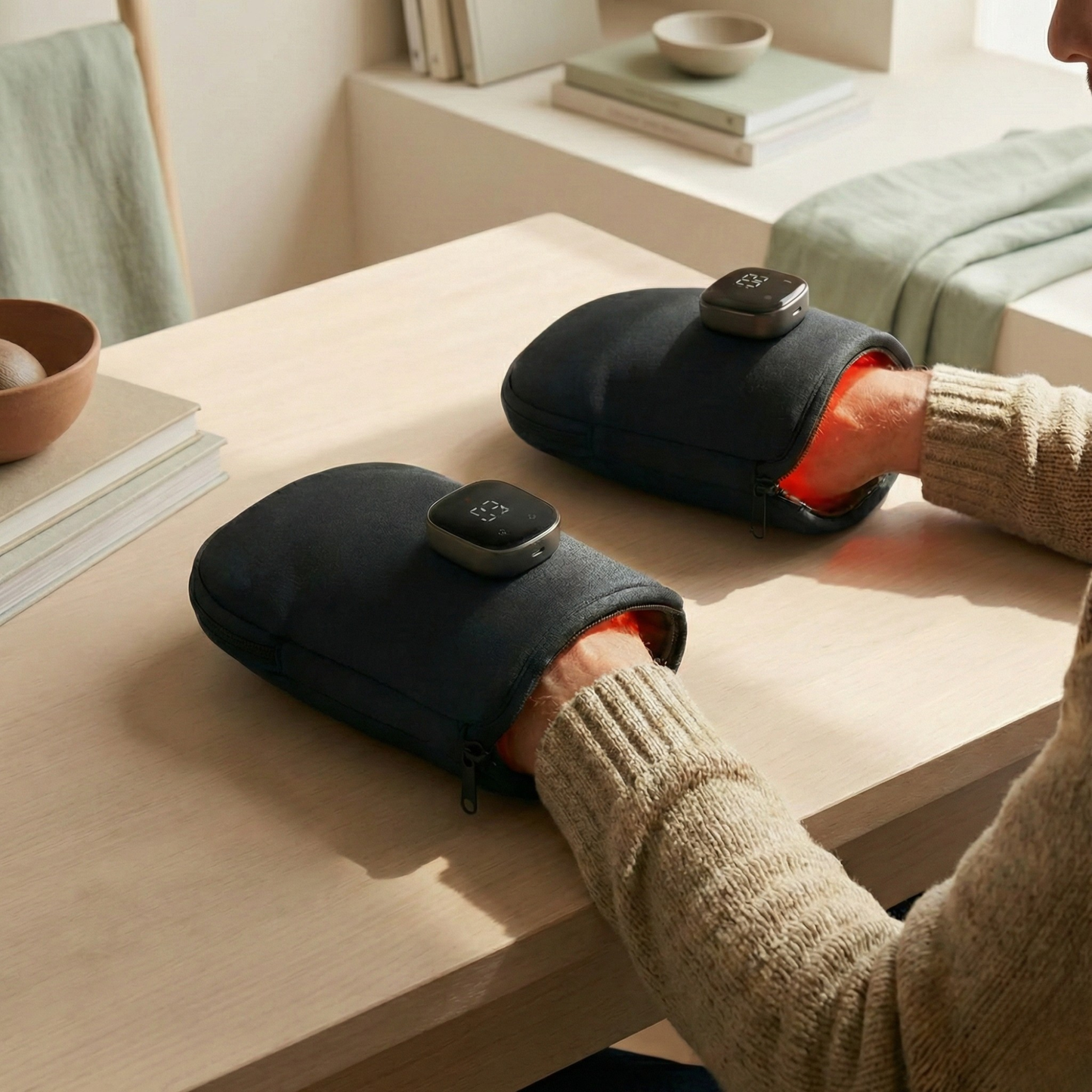 Sereniya Wireless Red Light Gloves Hand Circulation