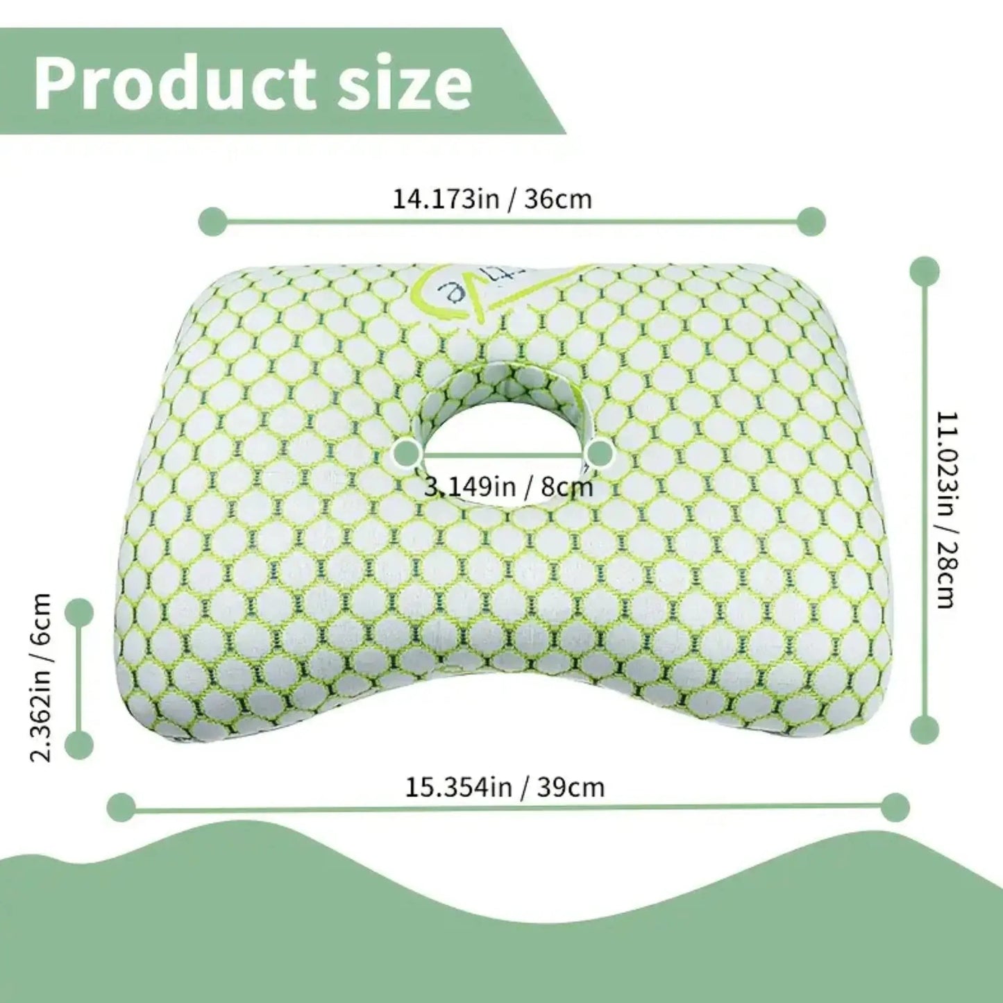 Sereniya Piercing Cushion Pillow for Ear Comfort During Sleep
