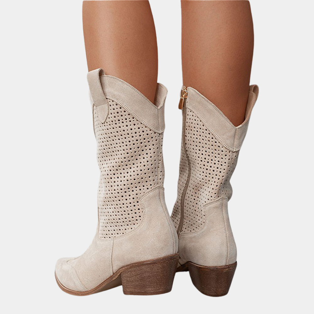 Cowboy Style Wide Fit Comfort Boots for Women by Sereniya