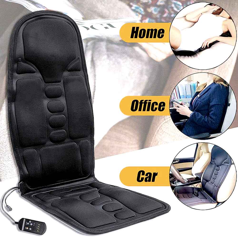 Sereniya Heated Shiatsu Massage Chair Pad for Neck and Back Support
