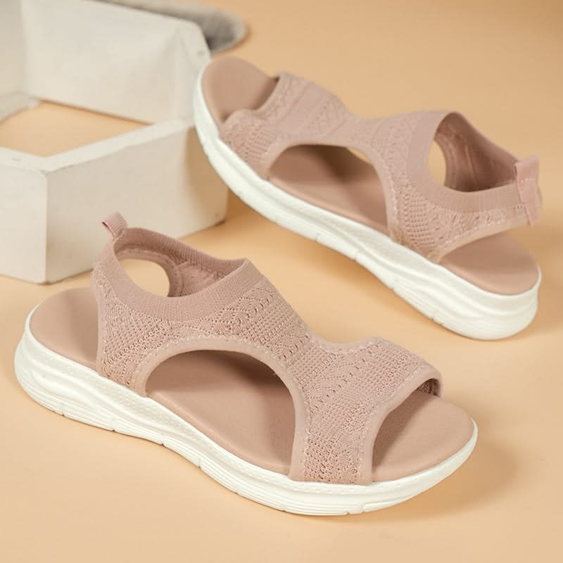 Sereniya Wide Fit Womens Arch Support Platform Wedge Sandals