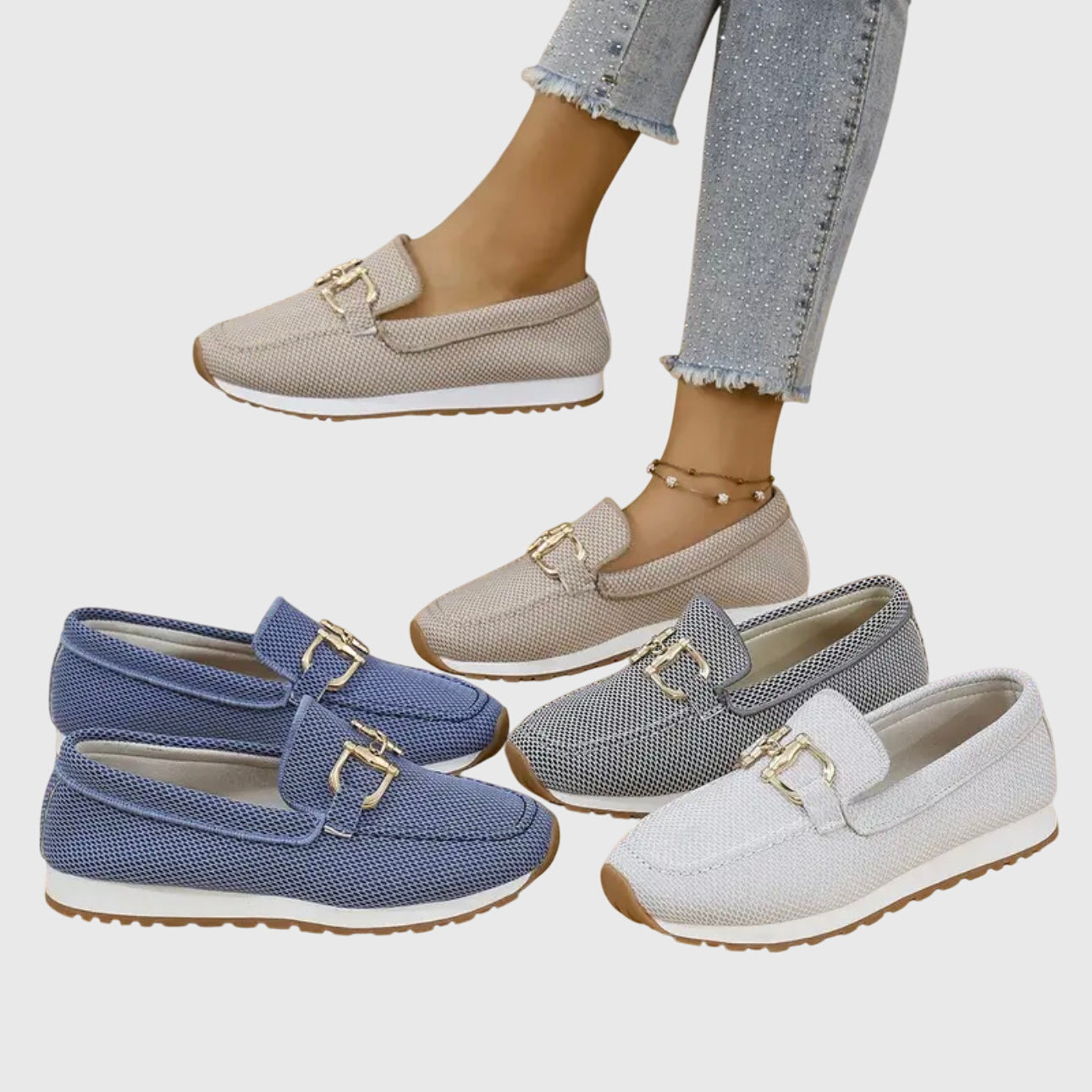Womens Wide Fit Cushioned Loafers by Sereniya