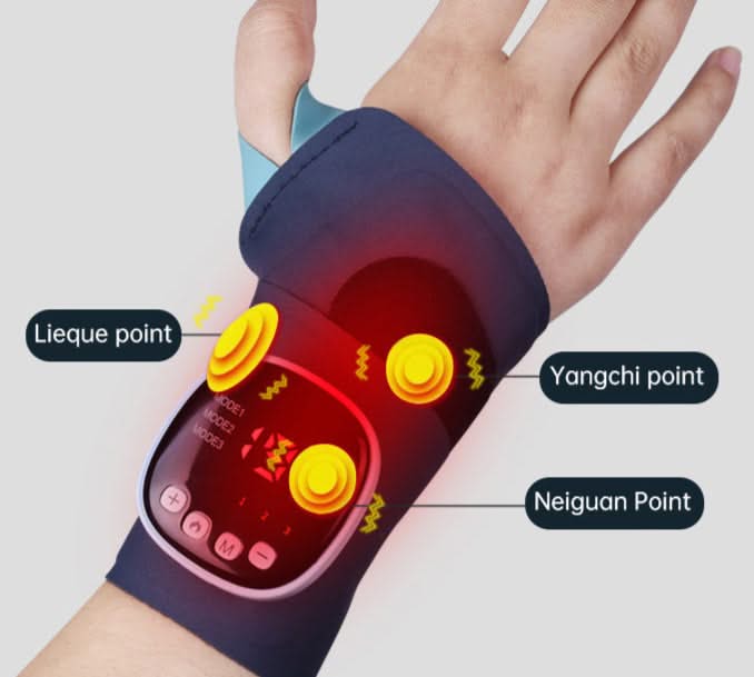 Sereniya Heated Wrist Massager for Comfort and Relaxation