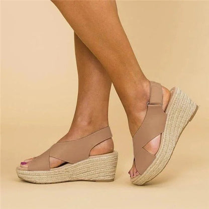 Womens Wide Fit Cushioned Sandals by Sereniya
