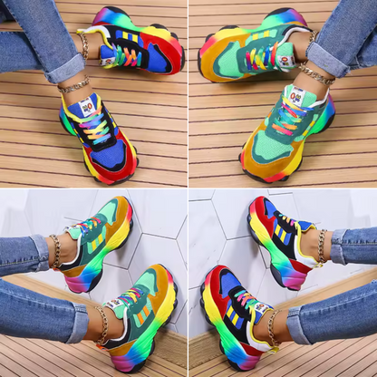 Vibrant Cushioned Comfort Sneakers for Women by Sereniya