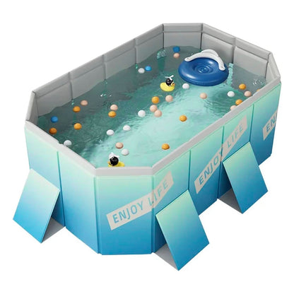 Foldable Family Swimming Pool — Portable Backyard PVC Pool for Kids & Family Summer Fun by Sereniya