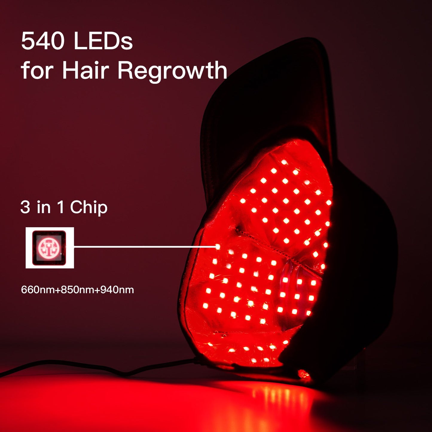 Full Body Red Light Therapy Cap for Hair & Scalp Wellness by Sereniya