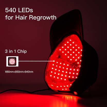Full Body Red Light Therapy Cap for Hair & Scalp Wellness by Sereniya