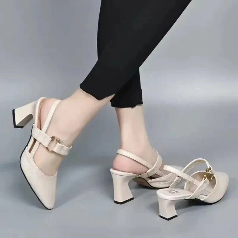 Womens Cushioned Wide Fit Comfort Heels by Sereniya