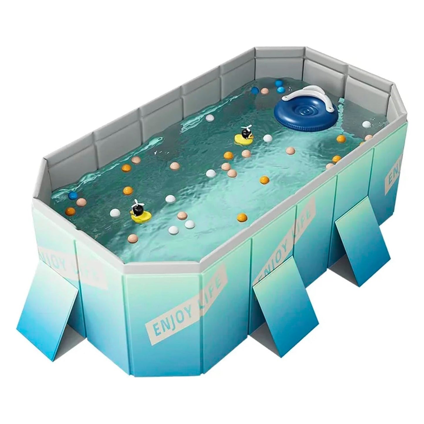 Foldable Family Swimming Pool — Portable Backyard PVC Pool for Kids & Family Summer Fun by Sereniya