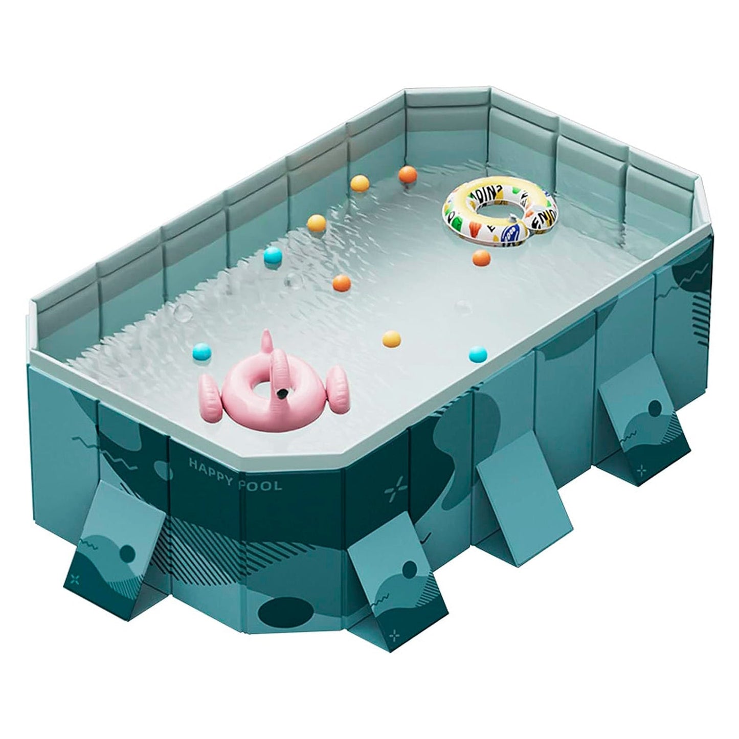 Foldable Family Swimming Pool — Portable Backyard PVC Pool for Kids & Family Summer Fun by Sereniya