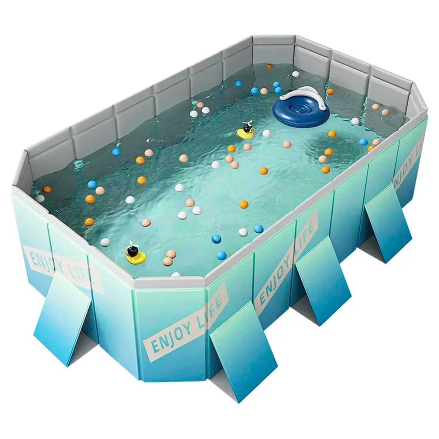 Foldable Family Swimming Pool — Portable Backyard PVC Pool for Kids & Family Summer Fun by Sereniya