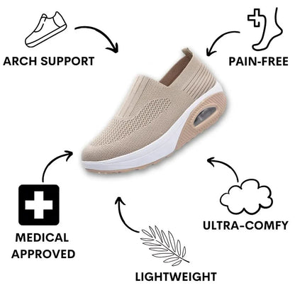Sereniya Wide Fit Womens Stretch Comfort Sneakers