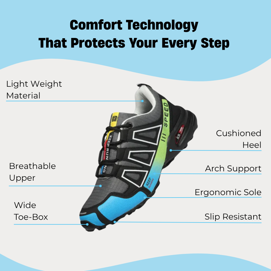 Orthopedic Waterproof Hiking Walking Sneakers for Men and Women by Sereniya