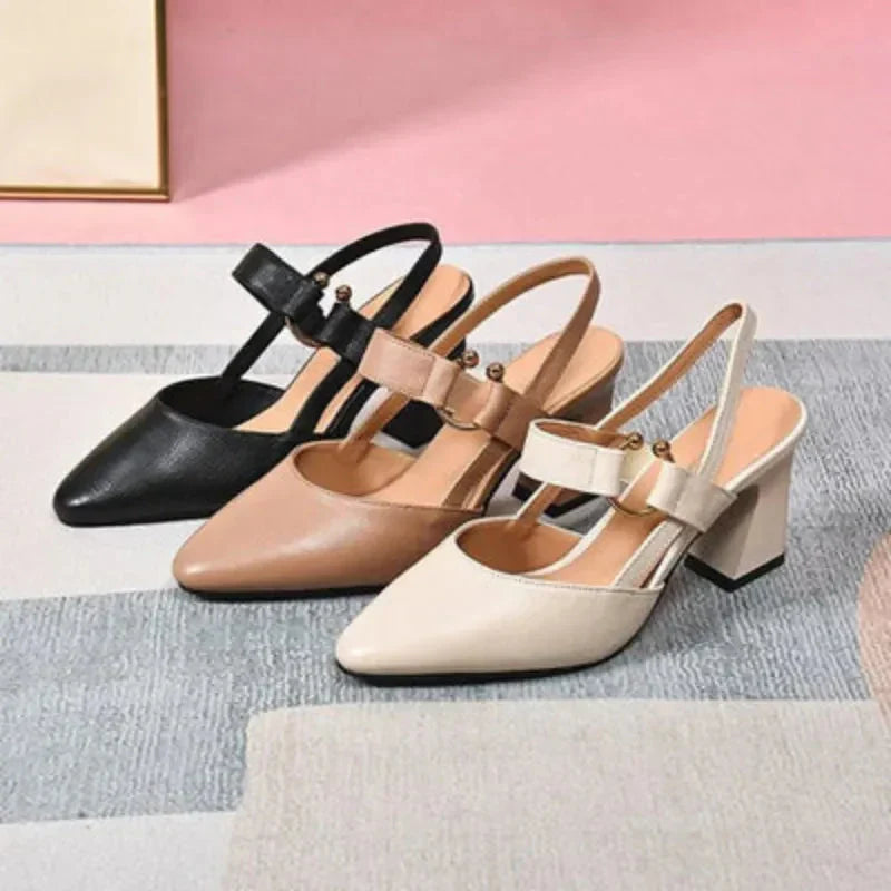 Womens Cushioned Wide Fit Comfort Heels by Sereniya