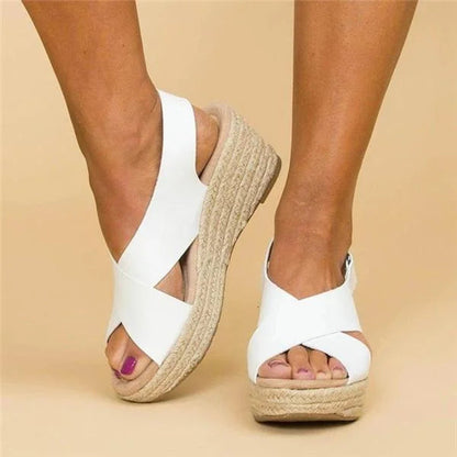 Womens Wide Fit Cushioned Sandals by Sereniya