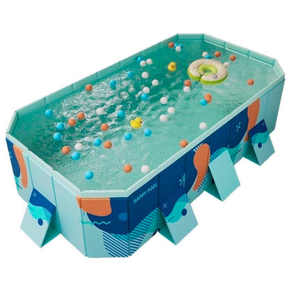 Foldable Family Swimming Pool — Portable Backyard PVC Pool for Kids & Family Summer Fun by Sereniya