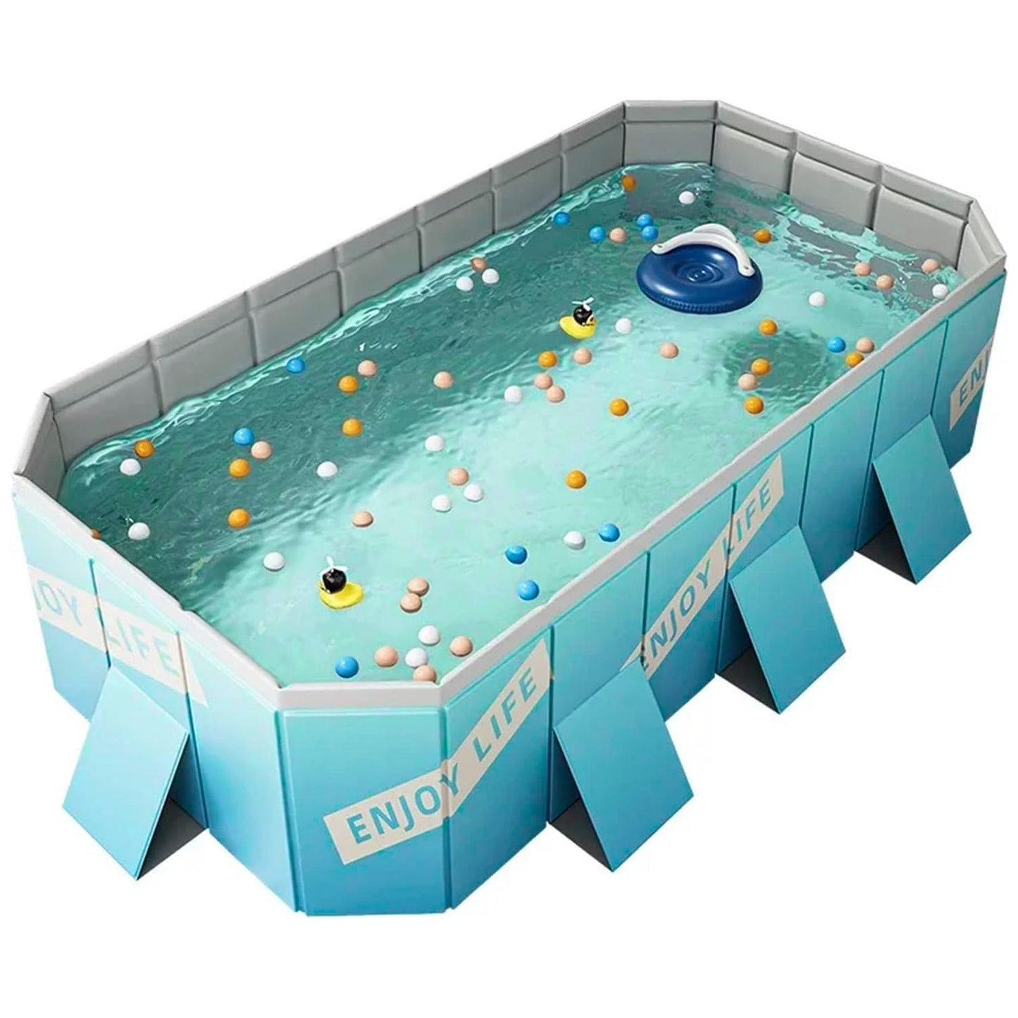Foldable Family Swimming Pool — Portable Backyard PVC Pool for Kids & Family Summer Fun by Sereniya