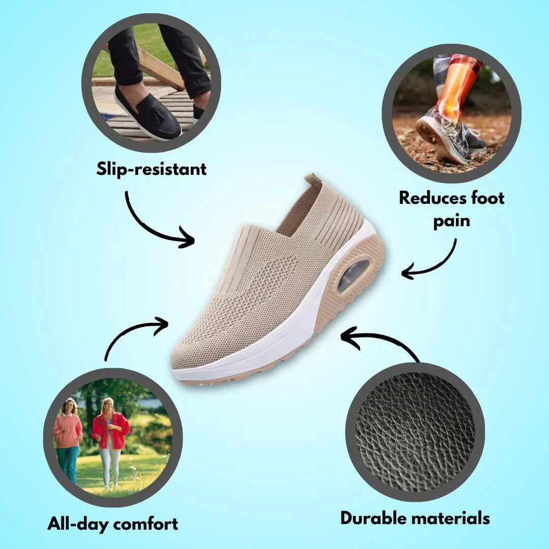 Sereniya Wide Fit Womens Stretch Comfort Sneakers