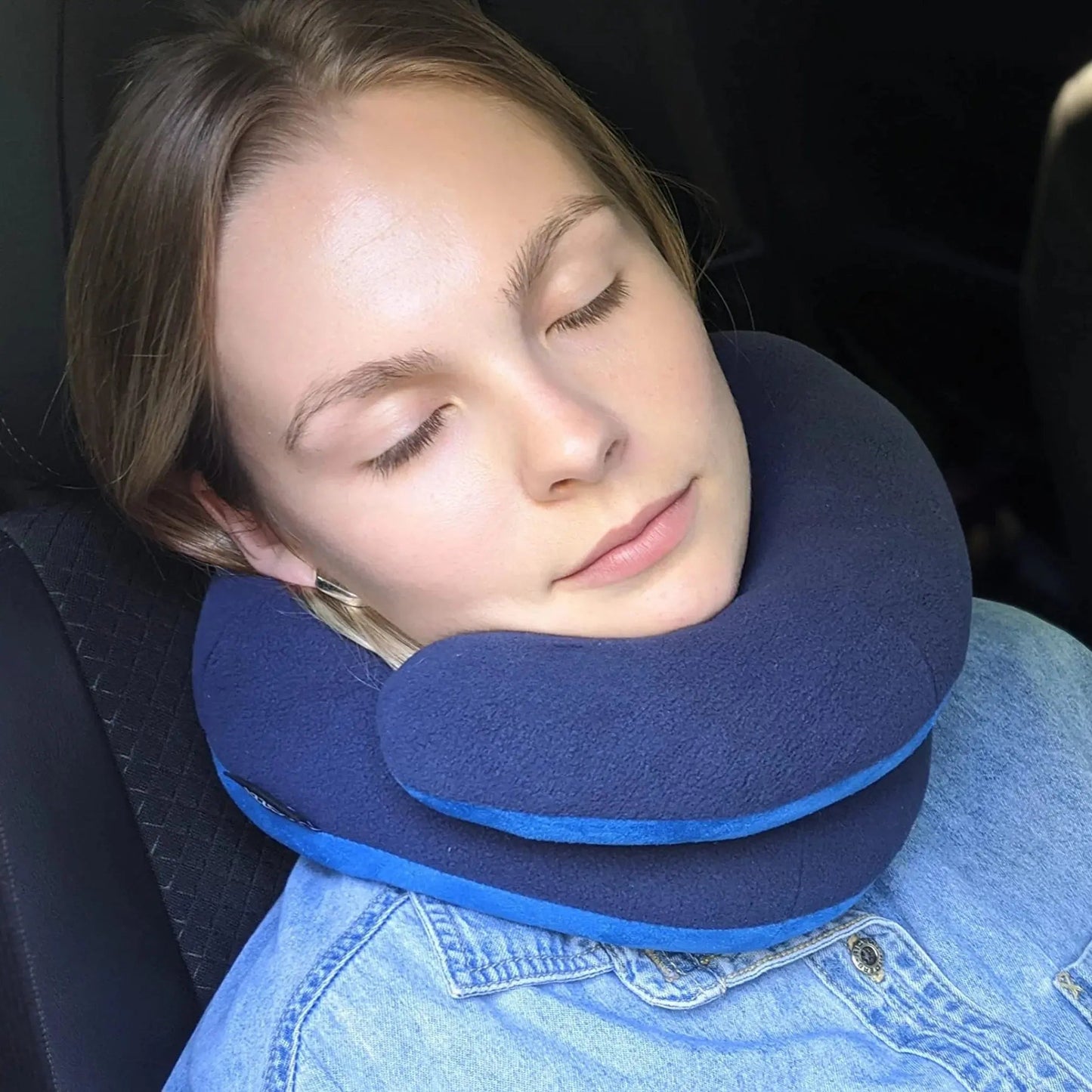 Sereniya Double Support Travel Pillow for Neck and Head Comfort