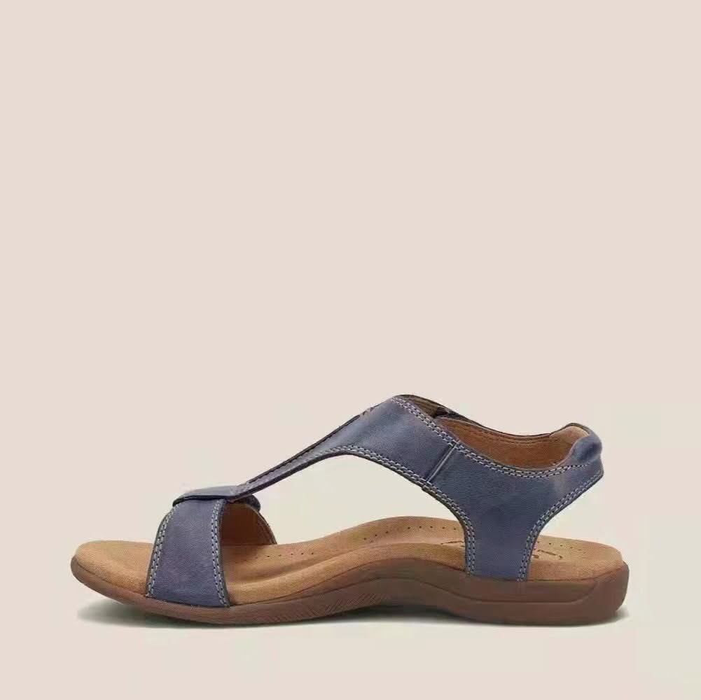 Sereniya Wide Fit Womens Arch Support Strap Flat Sandals