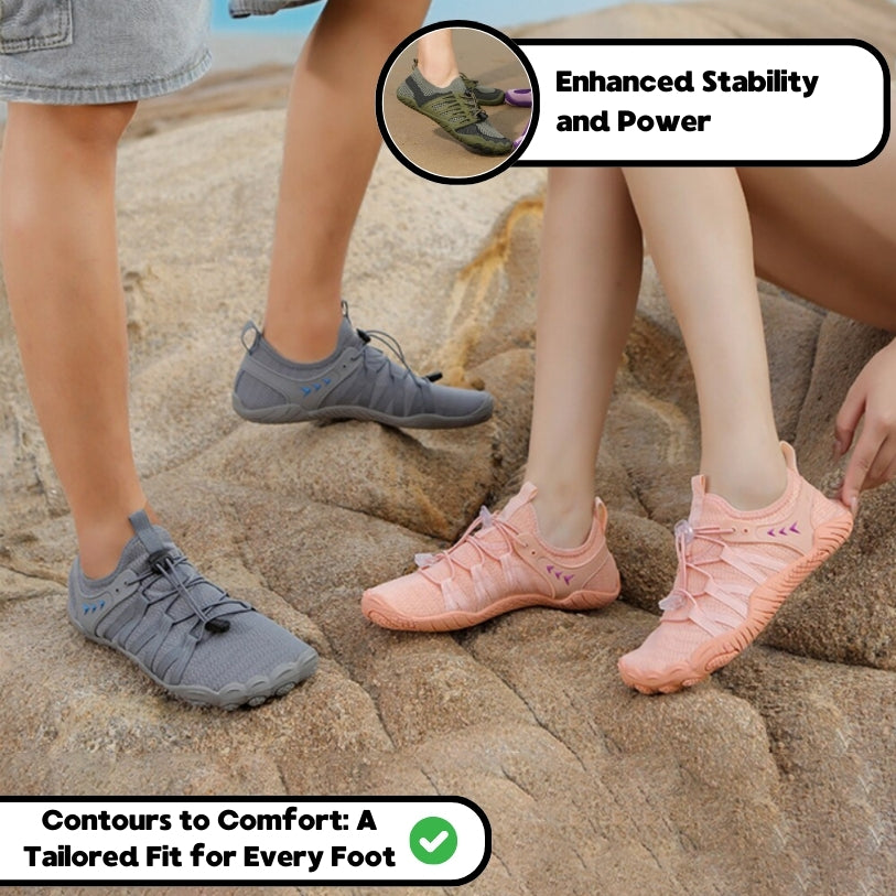 Barefoot Hiking Shoes Outdoor Grip Wide Toe Box All Terrain by Sereniya