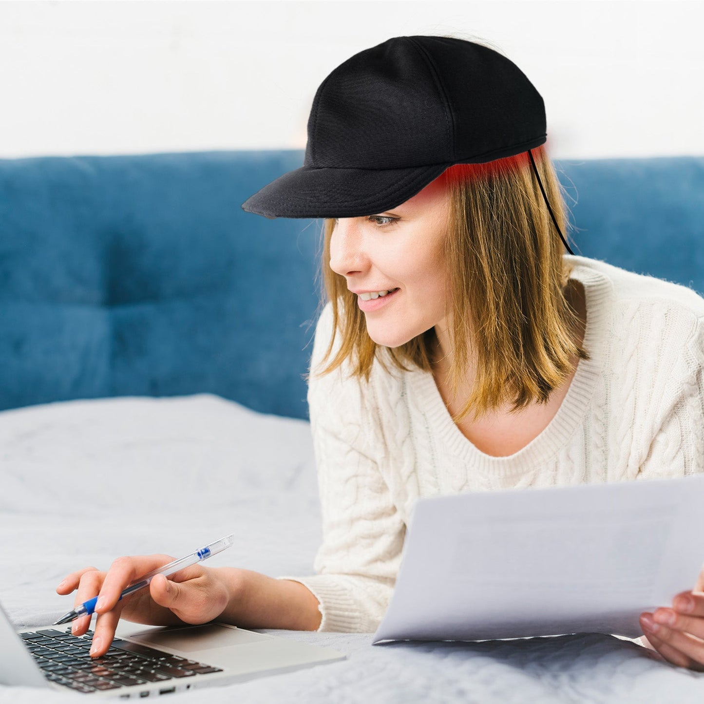 Full Body Red Light Therapy Cap for Hair & Scalp Wellness by Sereniya