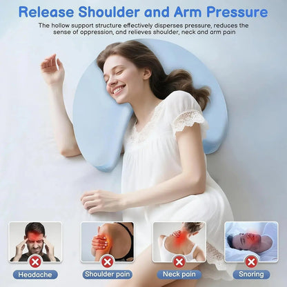 Sereniya Side Sleeper Pillow with Arm Holes for Comfortable Sleep