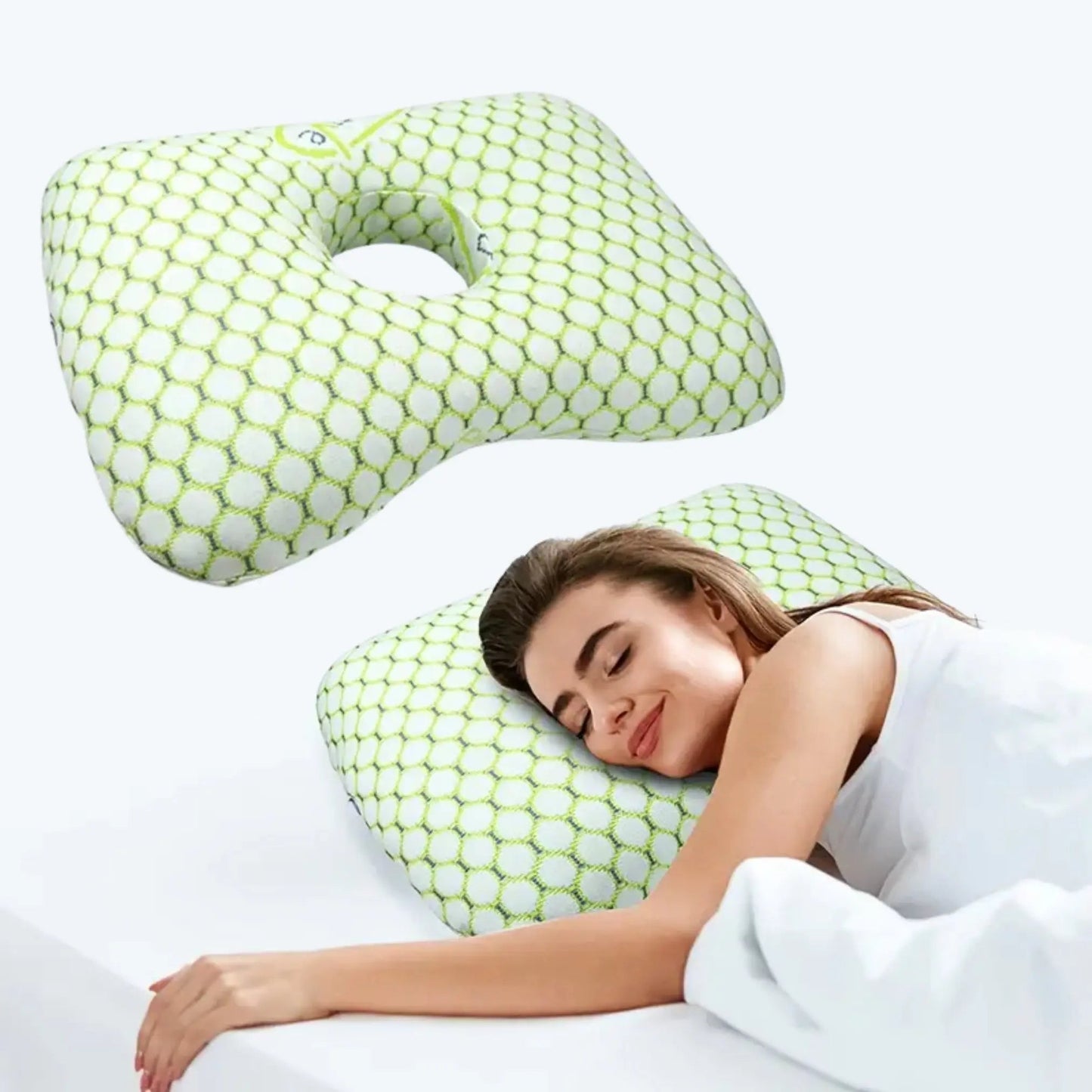 Sereniya Piercing Cushion Pillow for Ear Comfort During Sleep