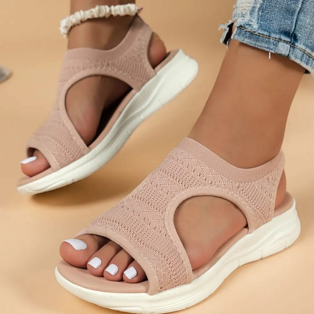 Sereniya Wide Fit Womens Arch Support Platform Wedge Sandals