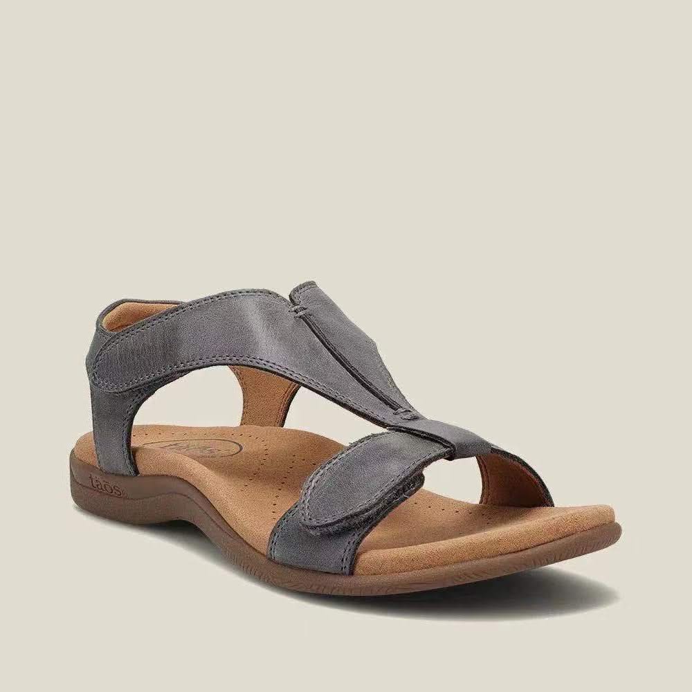 Sereniya Wide Fit Womens Arch Support Strap Flat Sandals
