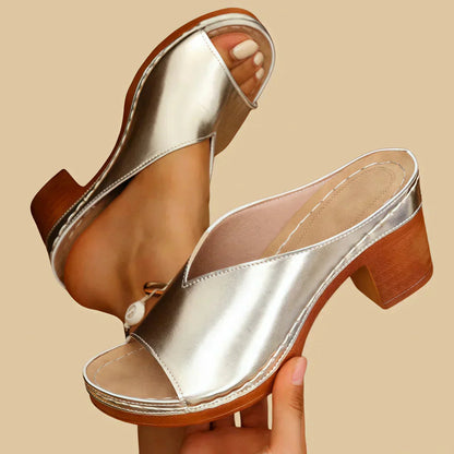 Womens Thick Heel Comfort Sandals by Sereniya
