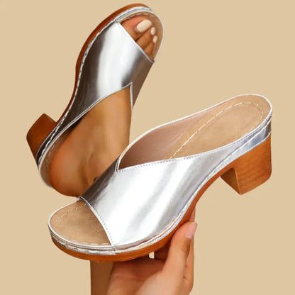 Womens Thick Heel Comfort Sandals by Sereniya