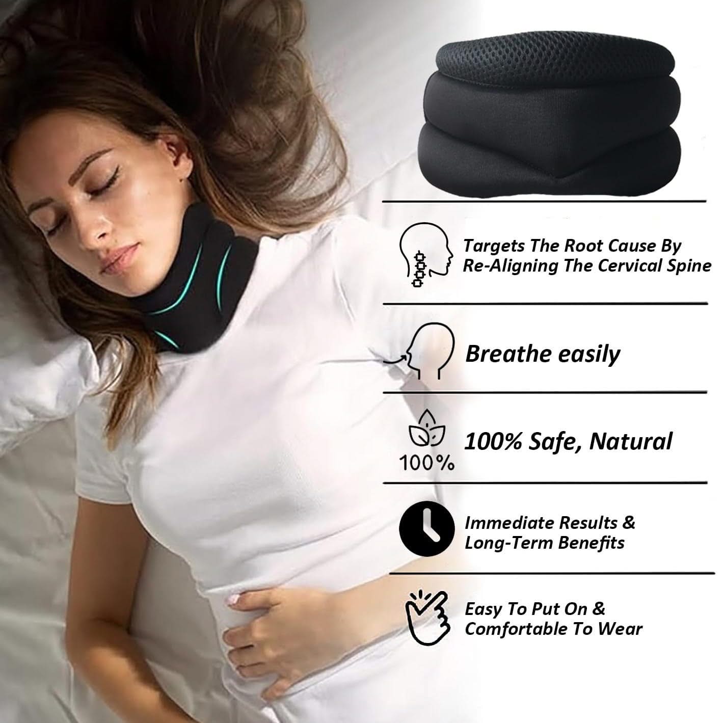 Sereniya Contoured Neck Support Pillow