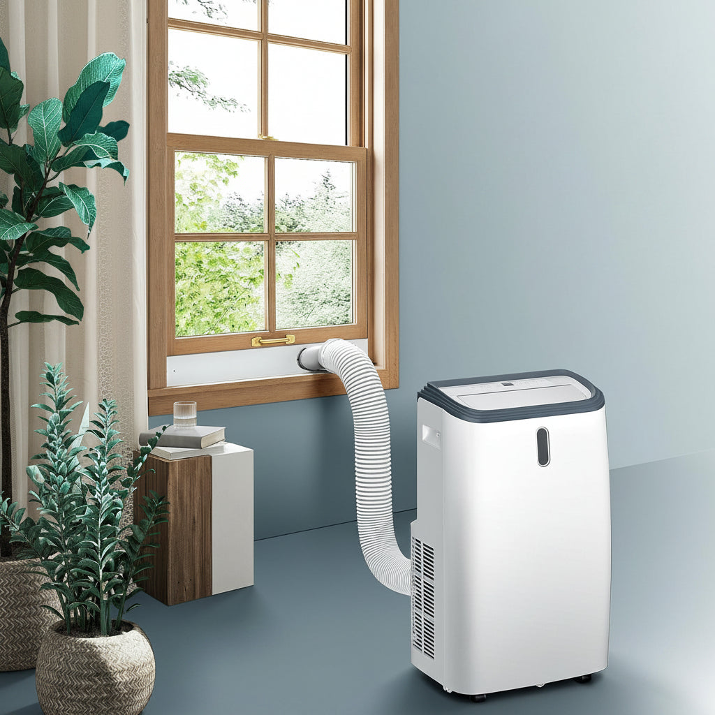 12,000 BTU Portable Air Conditioner Cooler Dehumidifier 3-in-1 Room Fan Indoor Home Cooling Unit by Sereniya