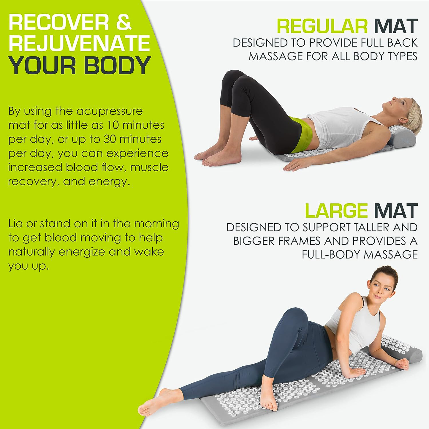 Sereniya Massage Acupressure Mat for Daily Relaxation