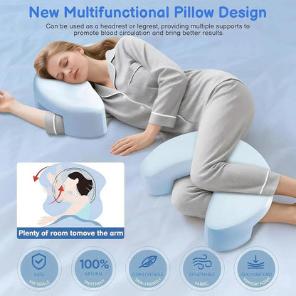 Sereniya Side Sleeper Pillow with Arm Holes for Comfortable Sleep