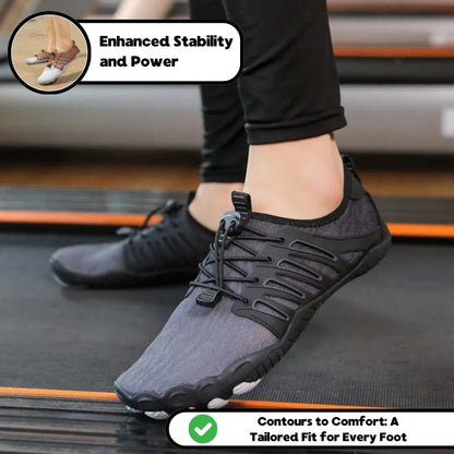 Wide Toe Box Barefoot Sneakers Non Slip All Terrain Unisex by Sereniya