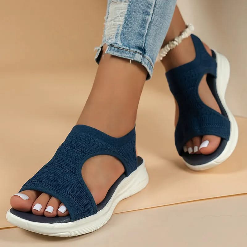 Sereniya Wide Fit Womens Arch Support Platform Wedge Sandals