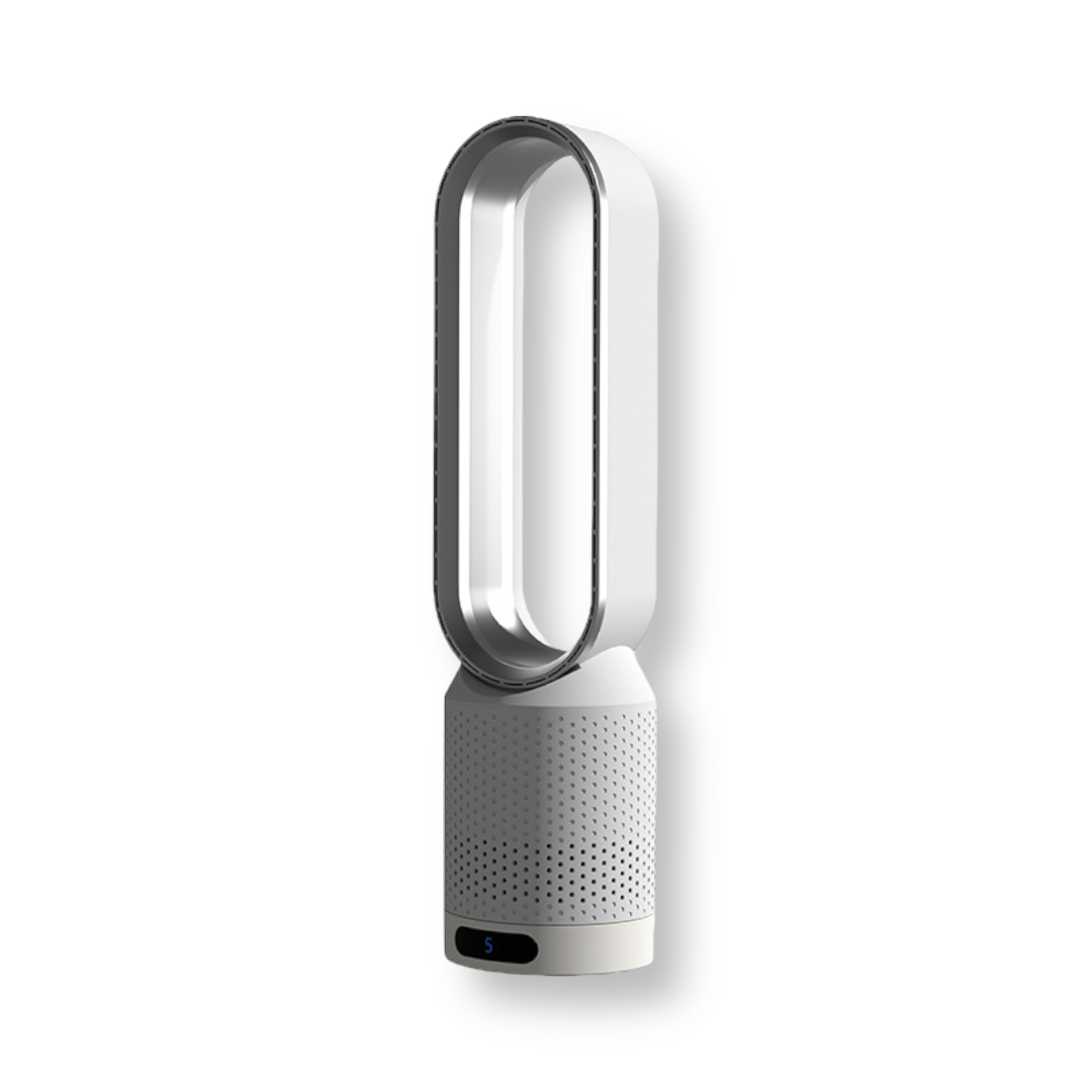Bladeless Air Cooler Fan with Air Purifier 3-in-1 Tower Fan 90 Degree Oscillation Touch LED Remote Control by Sereniya