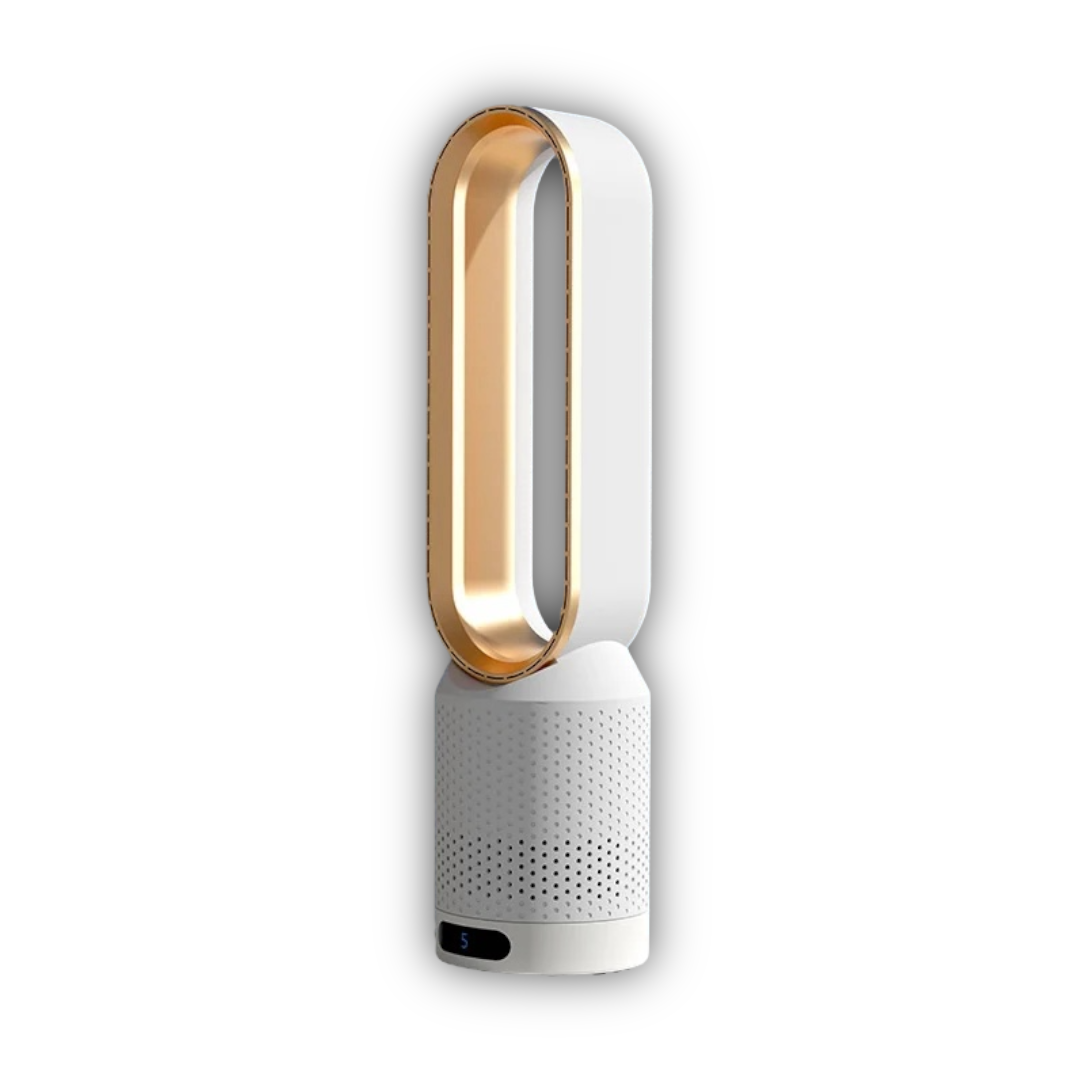 Bladeless Air Cooler Fan with Air Purifier 3-in-1 Tower Fan 90 Degree Oscillation Touch LED Remote Control by Sereniya