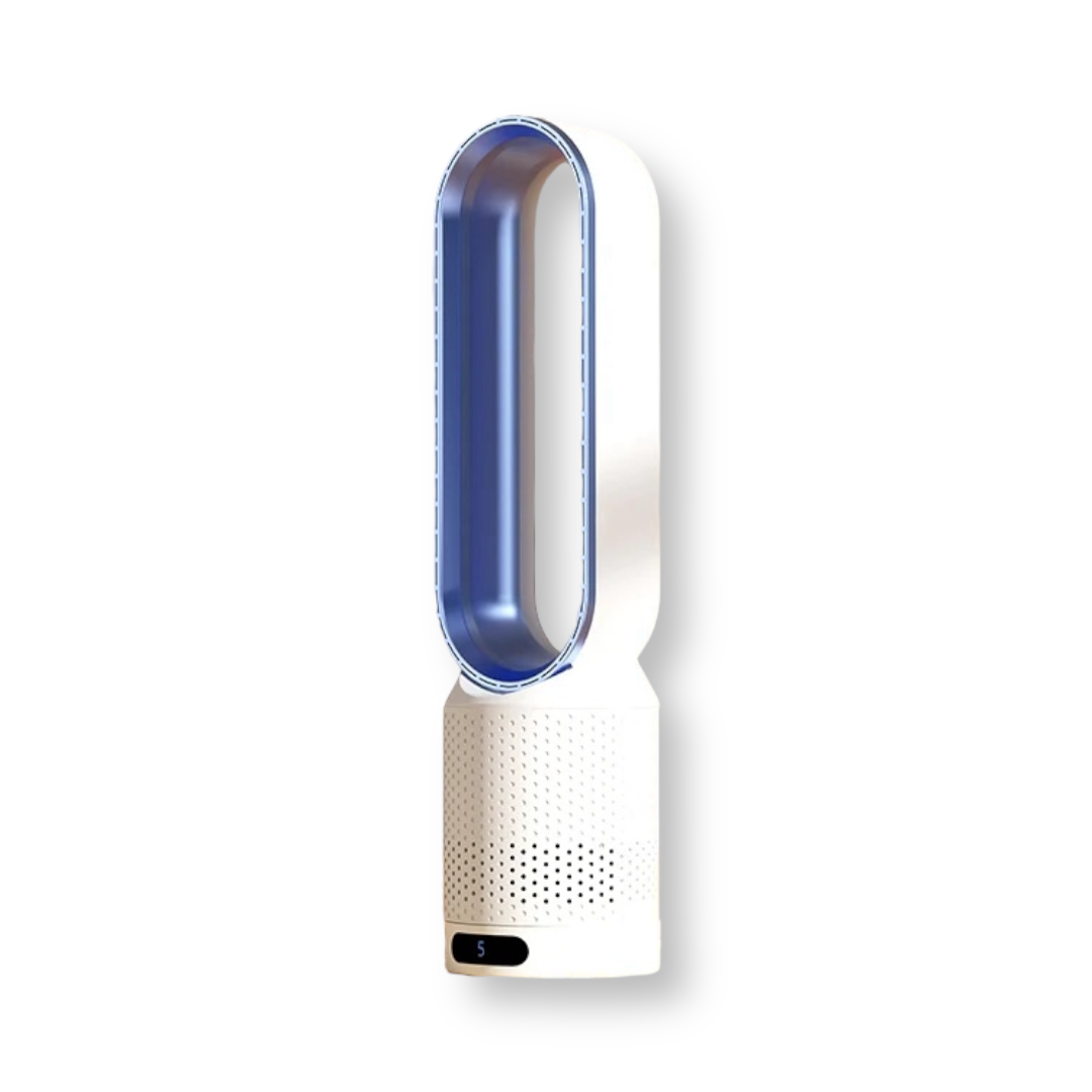 Bladeless Air Cooler Fan with Air Purifier 3-in-1 Tower Fan 90 Degree Oscillation Touch LED Remote Control by Sereniya