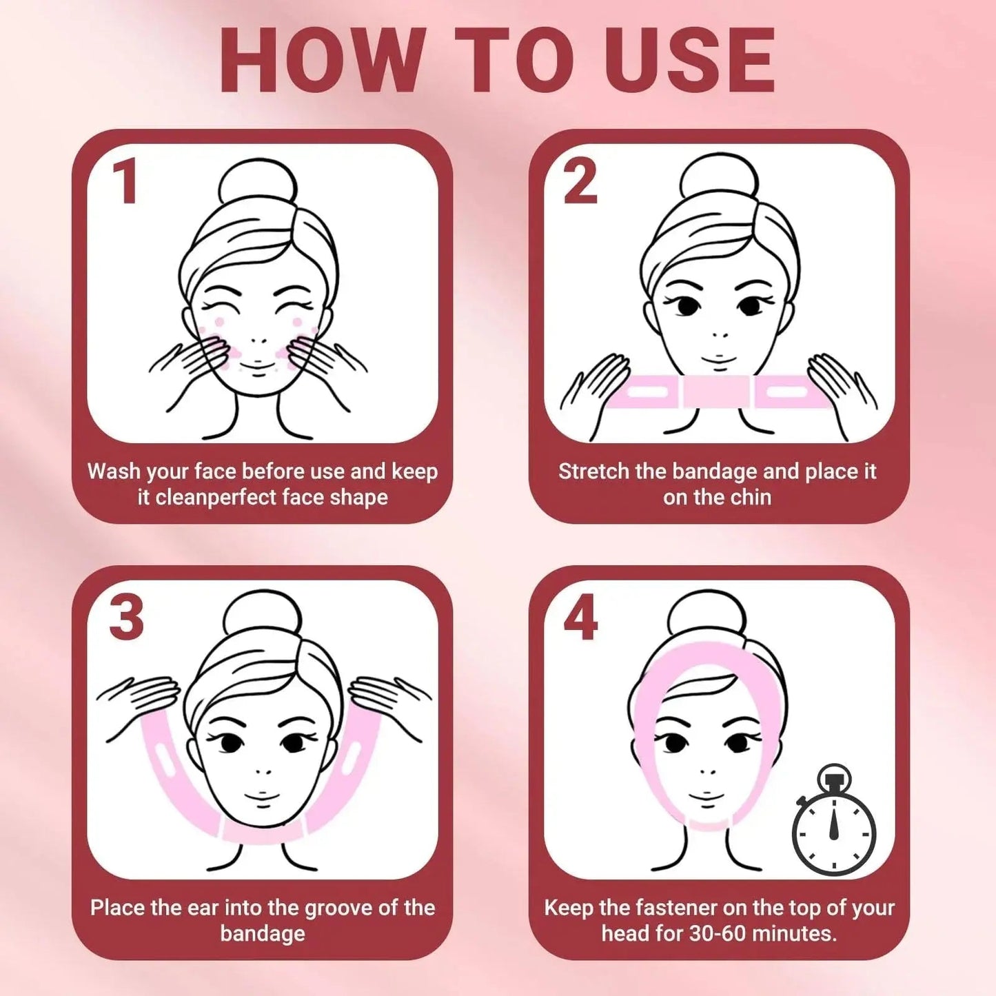 Sereniya Adjustable Face Lifting Support Strap for Daily Wear