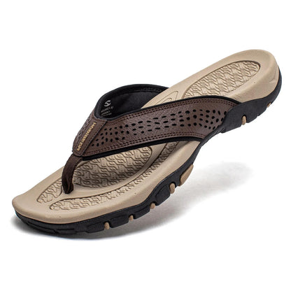 Mens Orthopedic Athletic Flip Flops Arch Support Beach Sandals by Sereniya