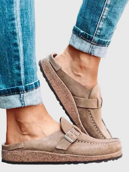 Womens Wide Fit Cushioned Comfort Clogs by Sereniya