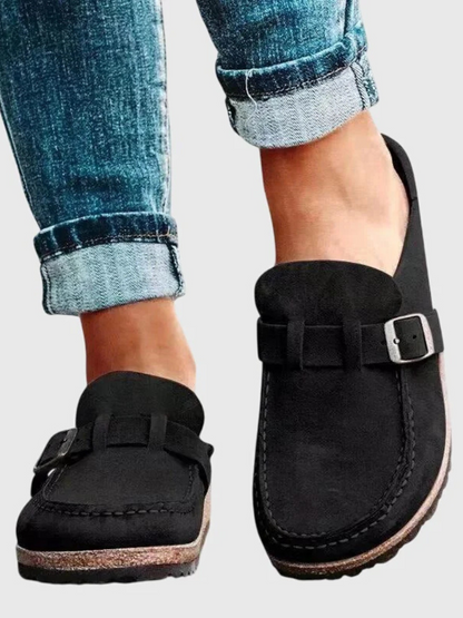 Womens Wide Fit Cushioned Comfort Clogs by Sereniya