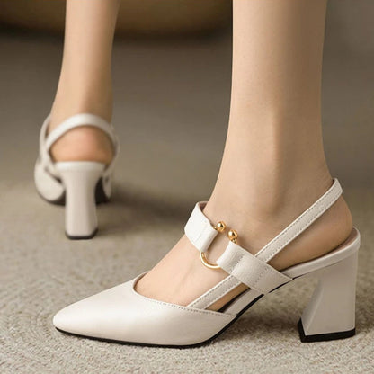 Womens Cushioned Wide Fit Comfort Heels by Sereniya