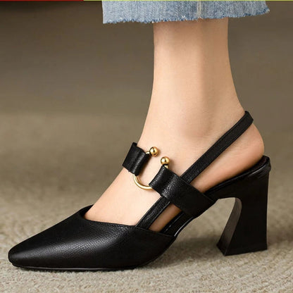 Womens Cushioned Wide Fit Comfort Heels by Sereniya