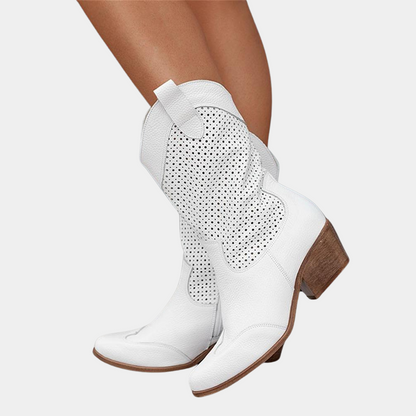 Cowboy Style Wide Fit Comfort Boots for Women by Sereniya