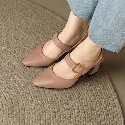 Womens Cushioned Wide Fit Comfort Heels by Sereniya